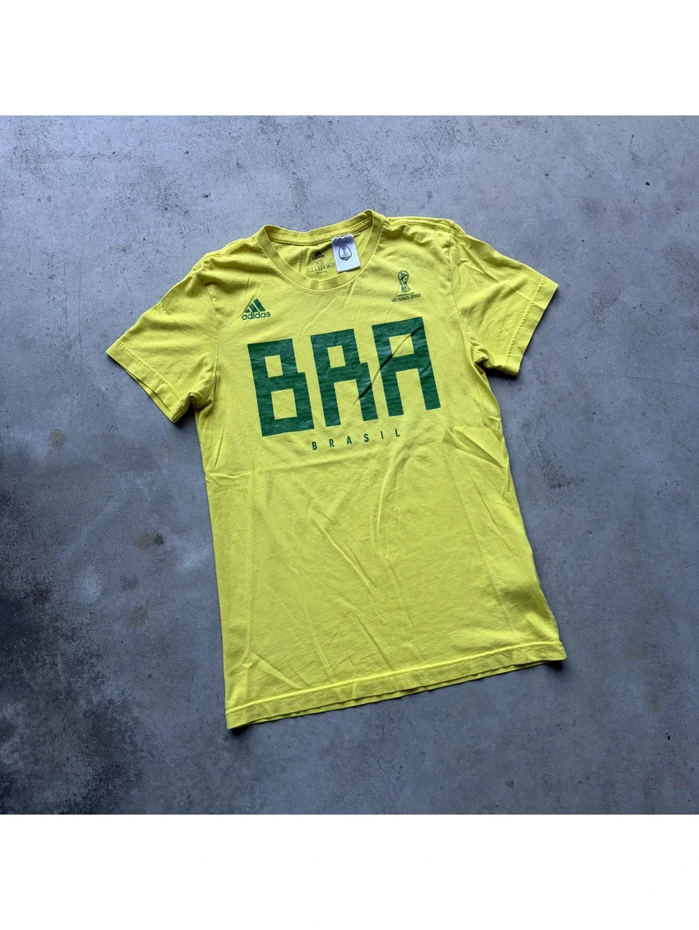 Adidas Brazil BRA Yellow T-Shirt Russia 2018 FIFA World Cup